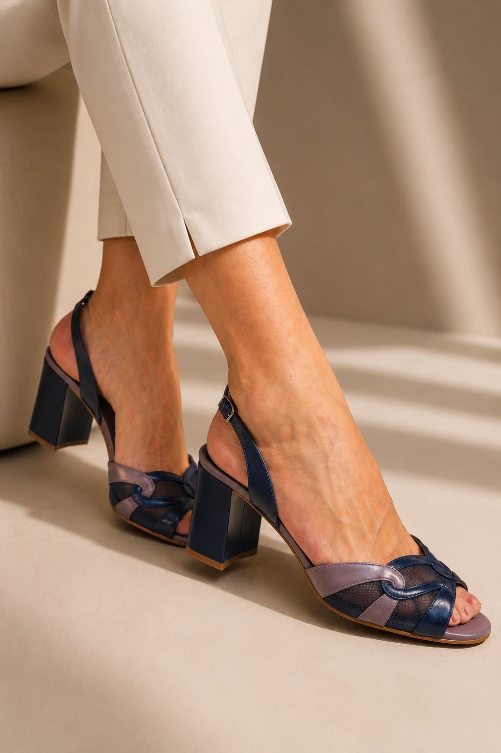 Sandália Slingback Leah Marinho