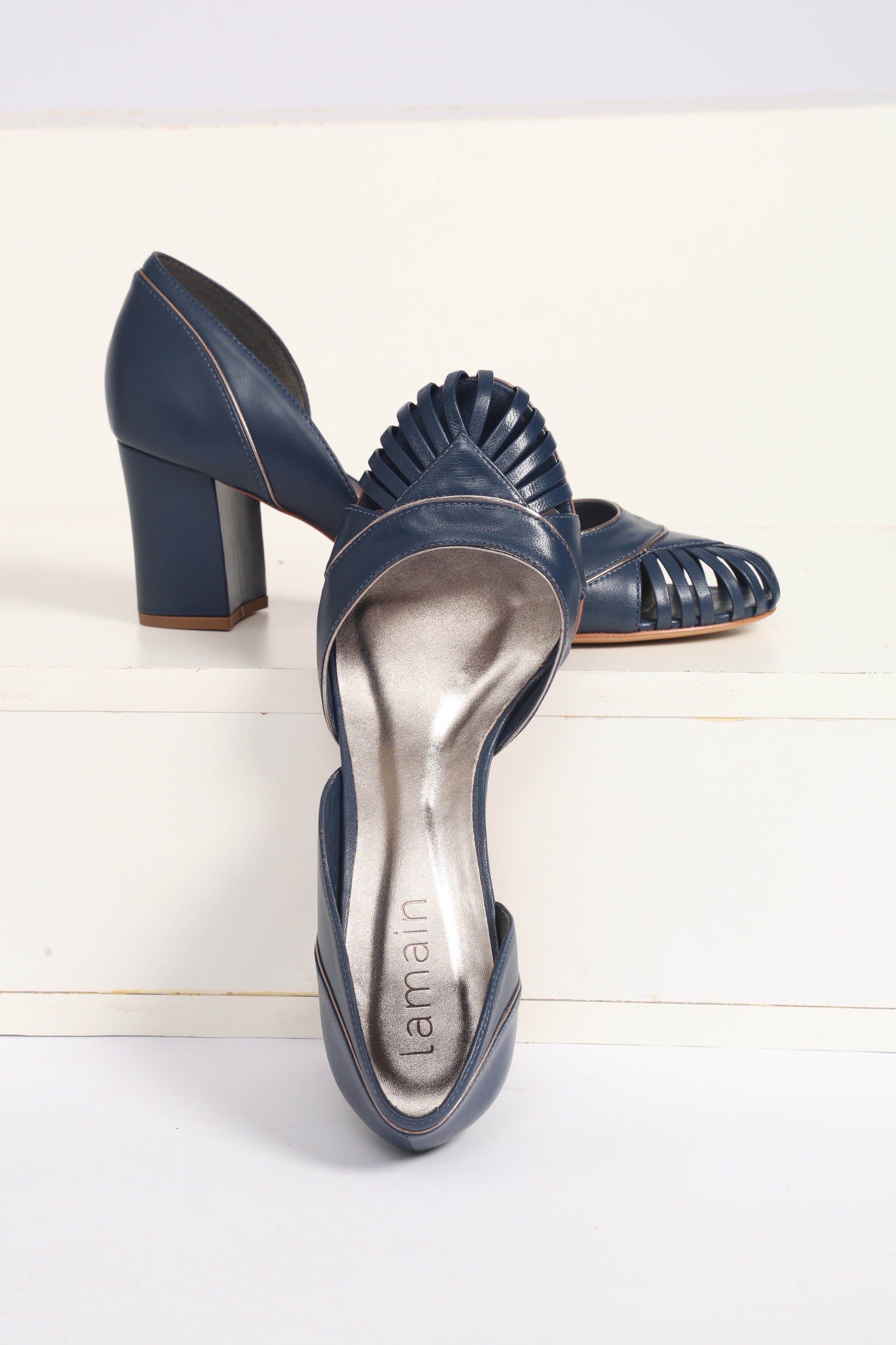 Navy Blue Lily Shoe