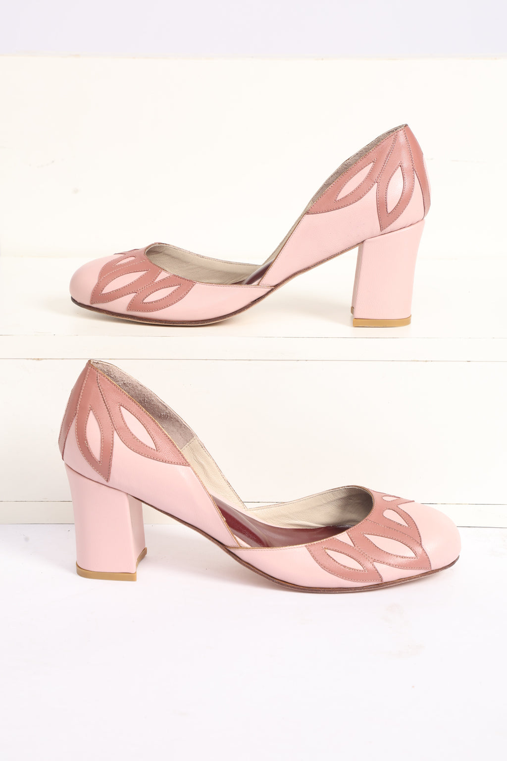 Sapato Boneca Juliana Rosa Antigo c/ Rosa queimado