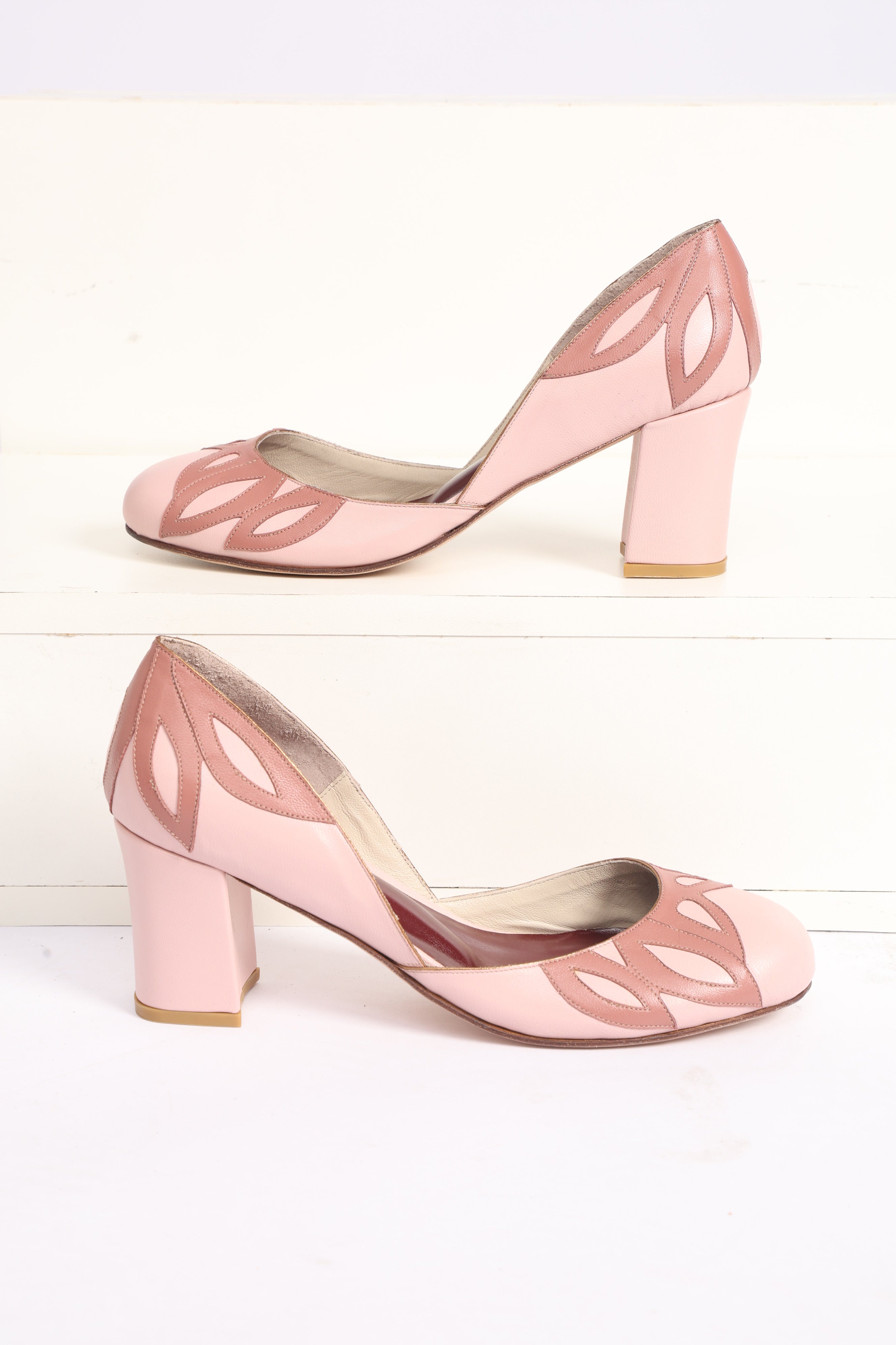 Sapato Boneca Juliana Rosa Antigo c/ Rosa queimado