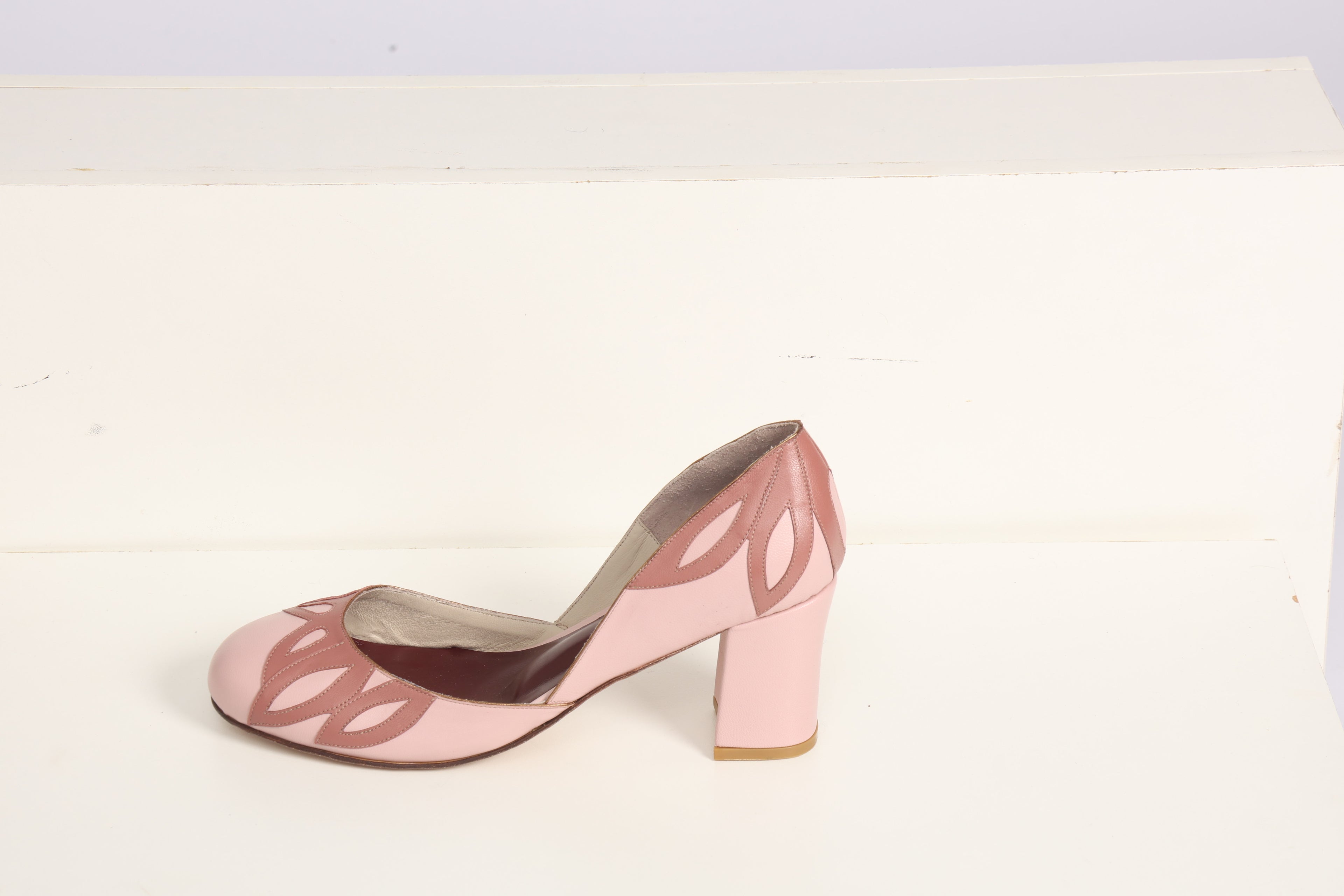 Sapato Boneca Juliana Rosa Antigo c/ Rosa queimado