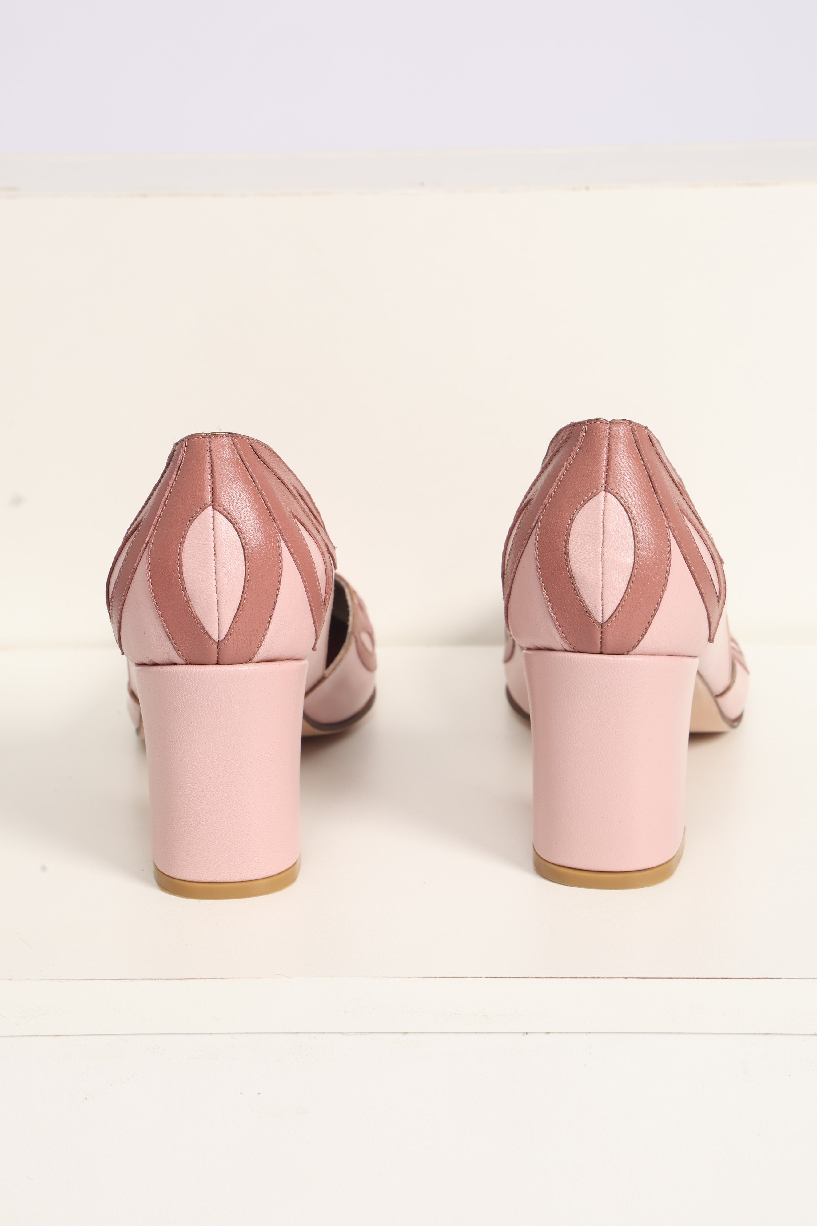 Sapato Boneca Juliana Rosa Antigo c/ Rosa queimado