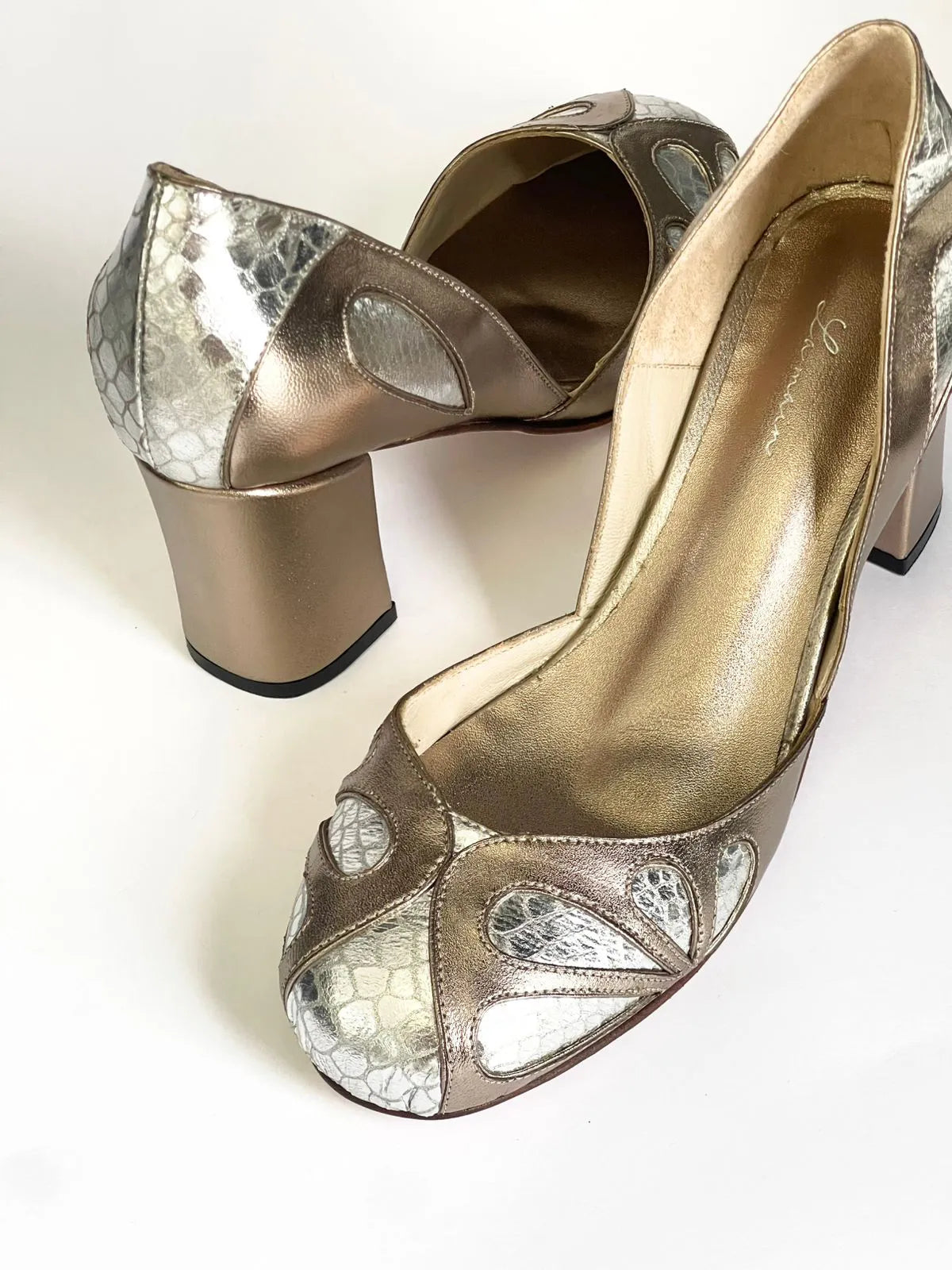 Catarina Metallic Bicolor Shoe