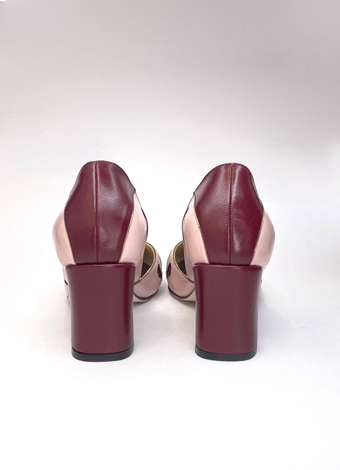 Catarina Bicolor Wine and Pink Shoe