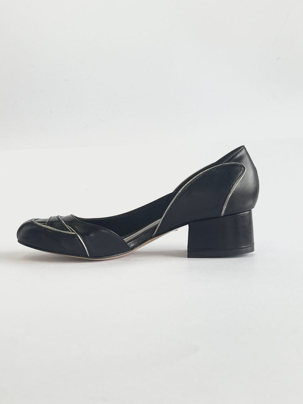Sapato Raquel Salto Baixo Preto