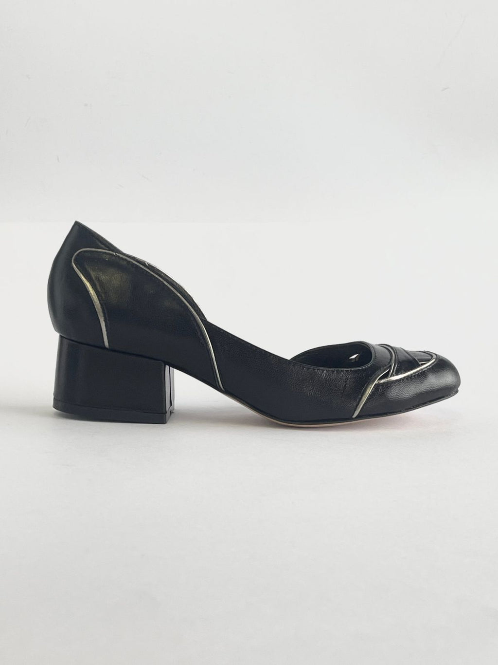 Sapato Raquel Salto Baixo Preto