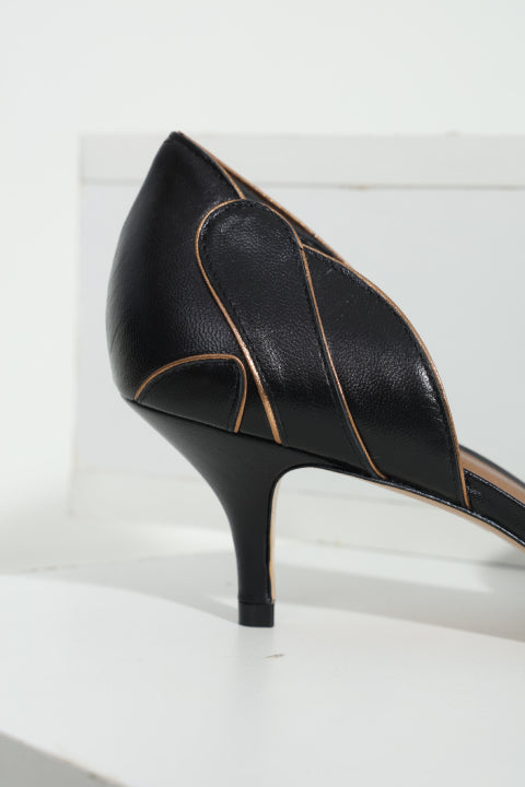 Sapato Bianca Salto Fino Preto