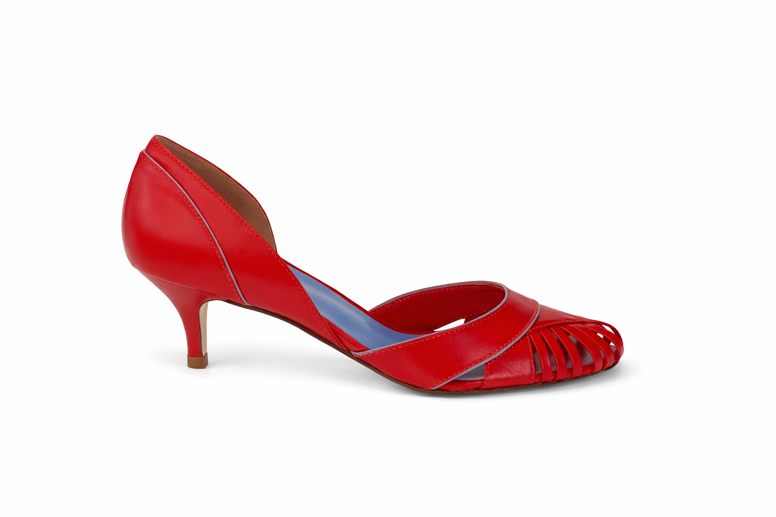 Sapato Lírio Salto Fino Vermelho
