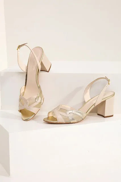 Sandália Slingback Leah Off White