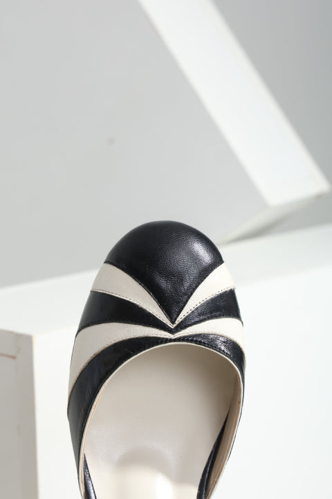 Sapato Nadia Preto e Branco