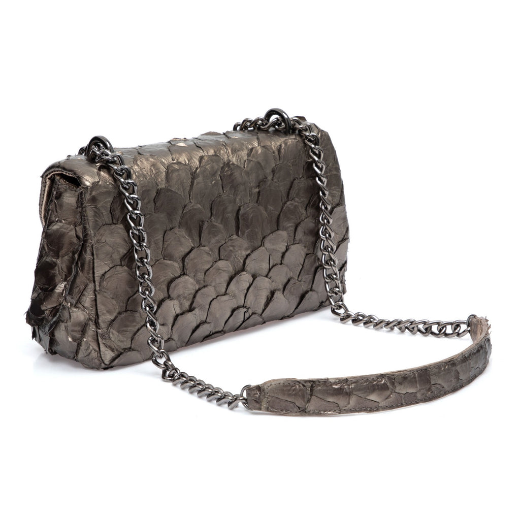 Bolsa Paula Prata Velha Pirarucu