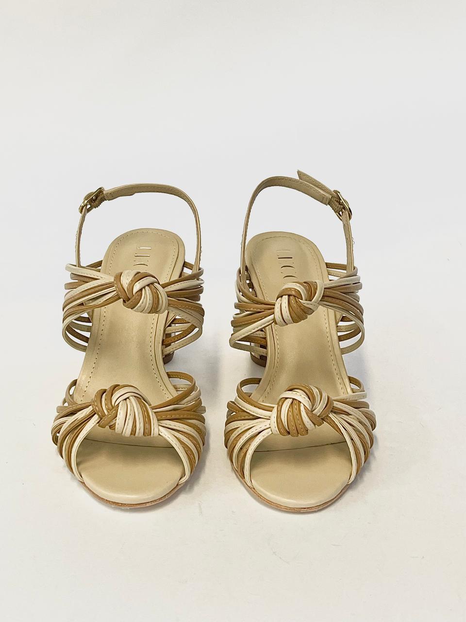 Athena Nude Acrylic Heel Sandal
