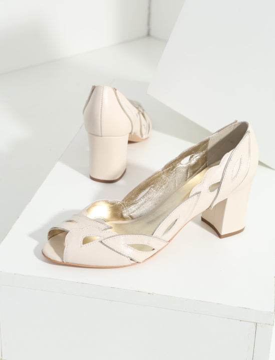 Peep Toe Fiorella Off White