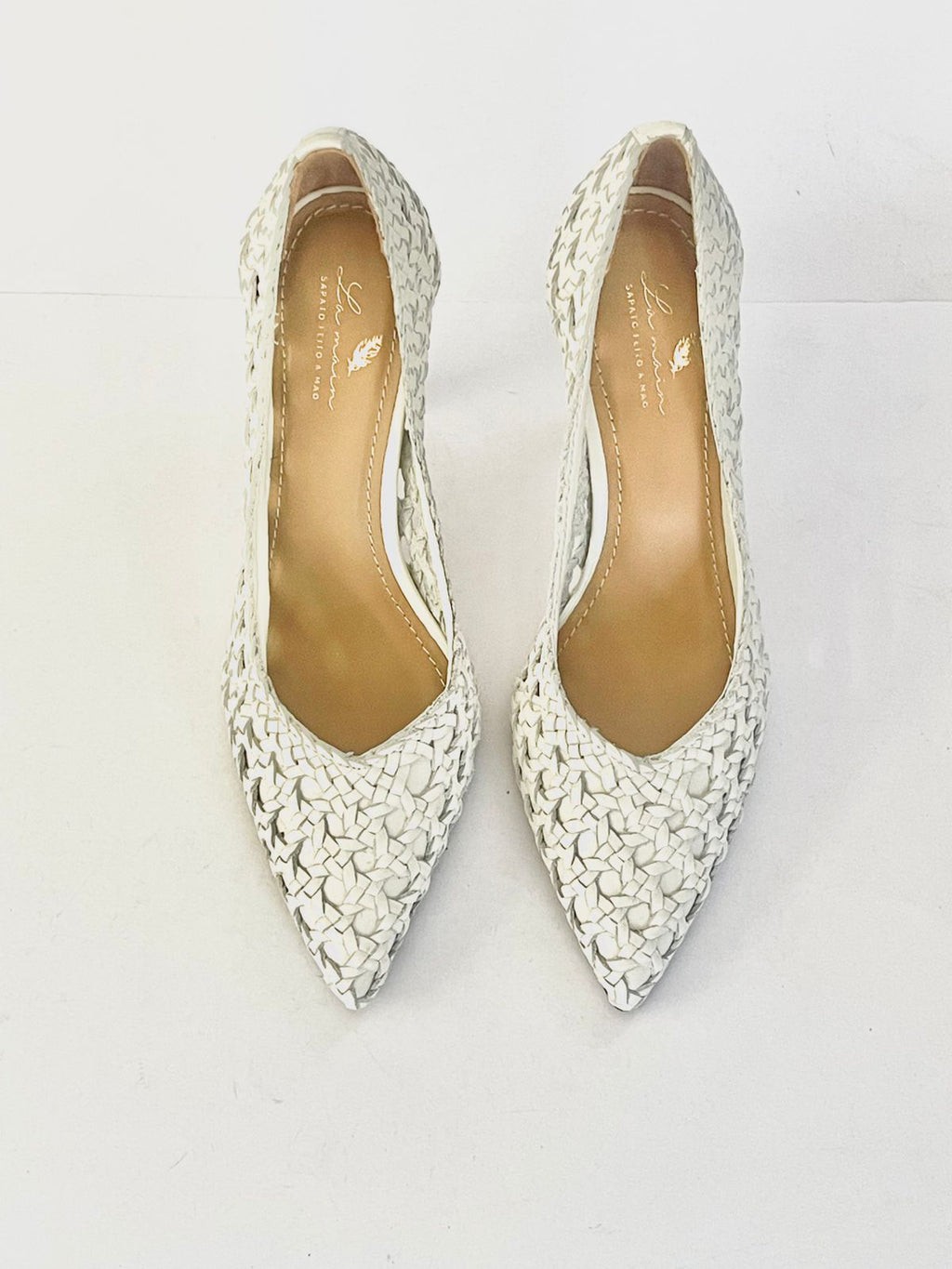 Scarpin Macramê Branco