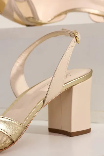 Sandália Slingback Leah Off White