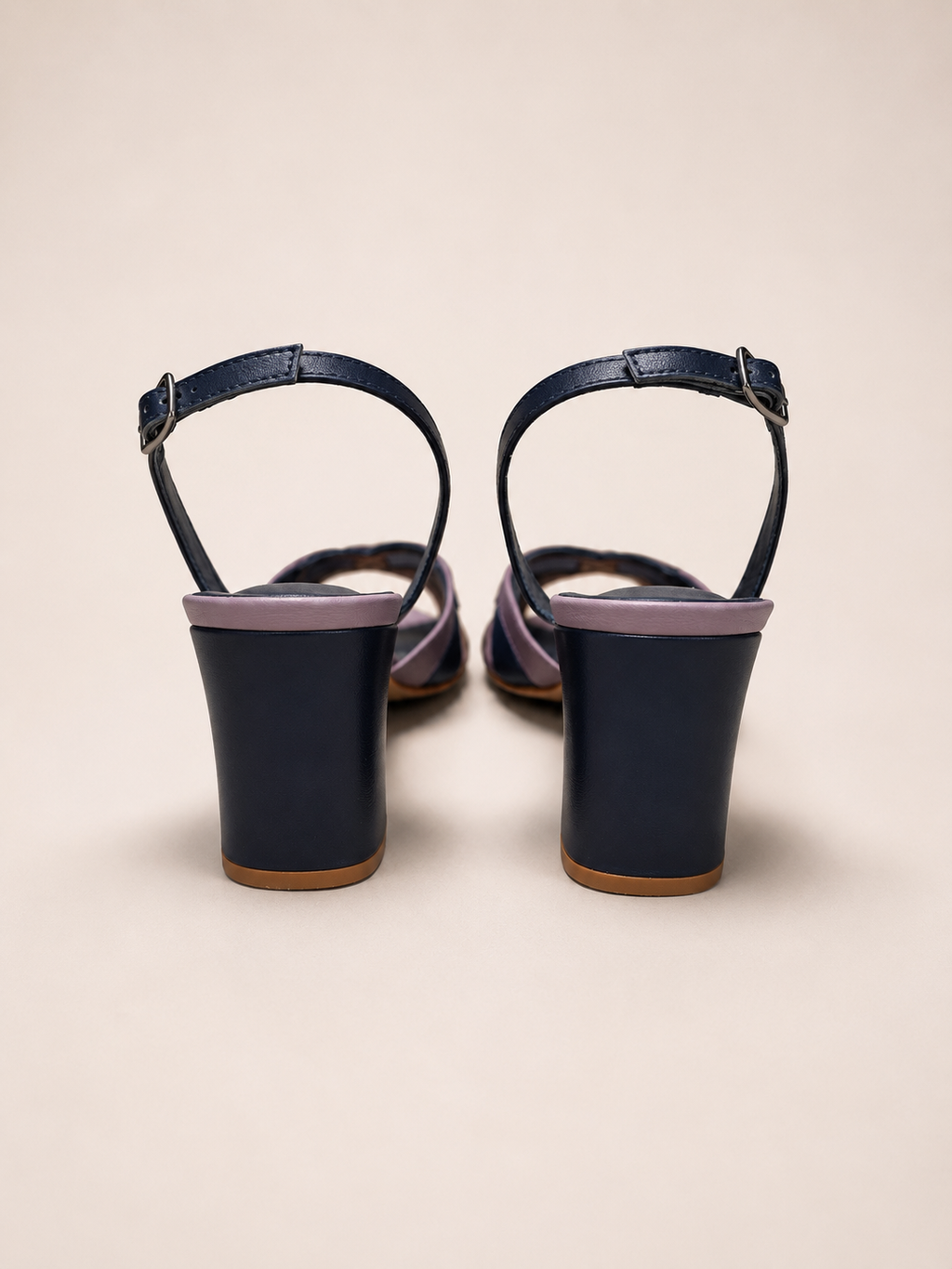Leah Navy Slingback Sandals