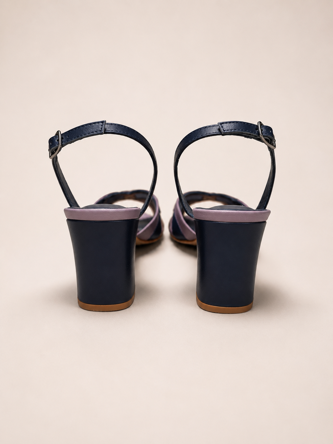 Leah Navy Slingback Sandals