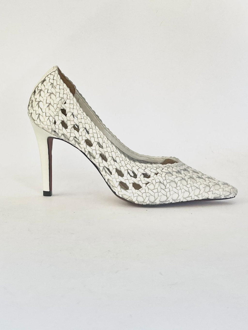 Scarpin Macramê Branco
