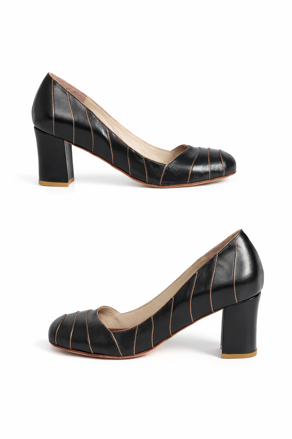 Sapato Alessandra Preto c/ Ouro