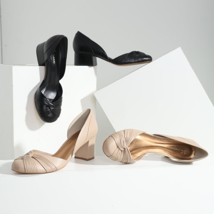 Sapato Paola Salto Baixo Preto