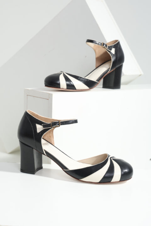Sapato Nadia Preto e Branco