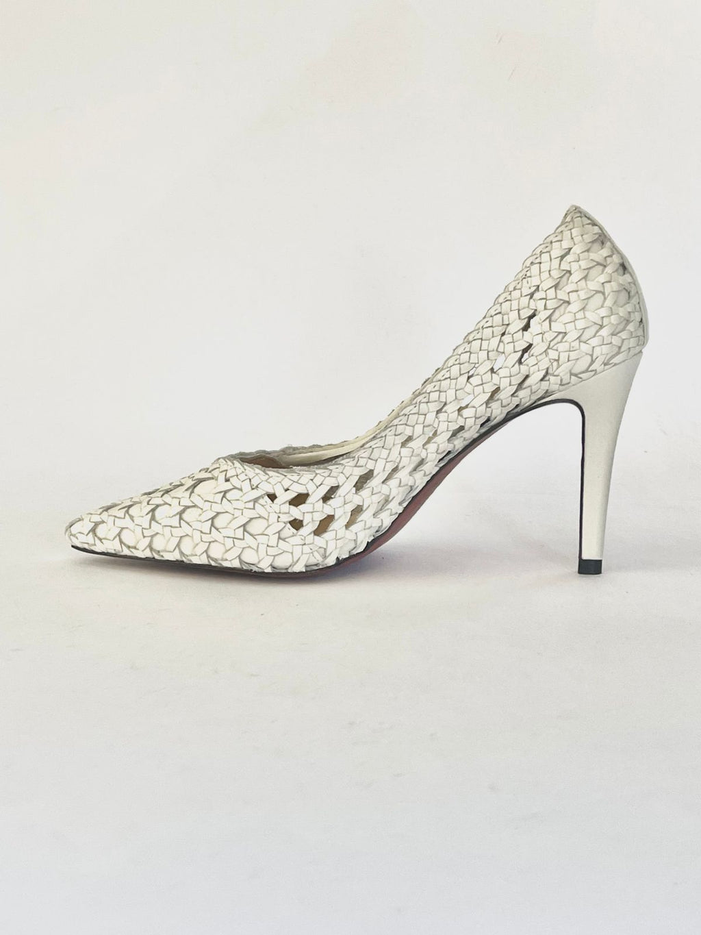 Scarpin Macramê Branco