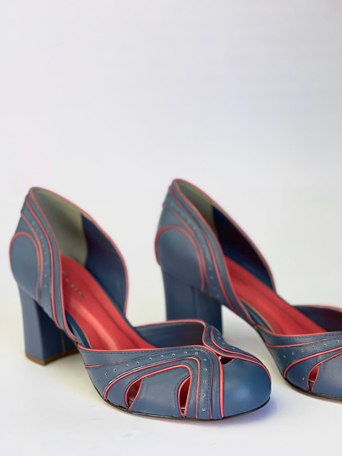 Sapato Violeta Azul Denim