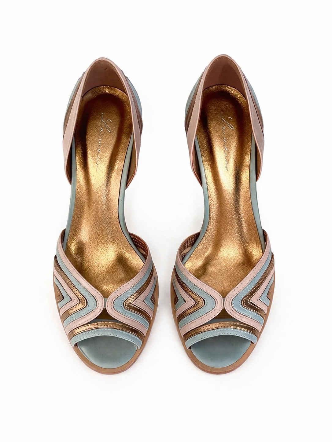 Esther Cloud Blue Peep Toe
