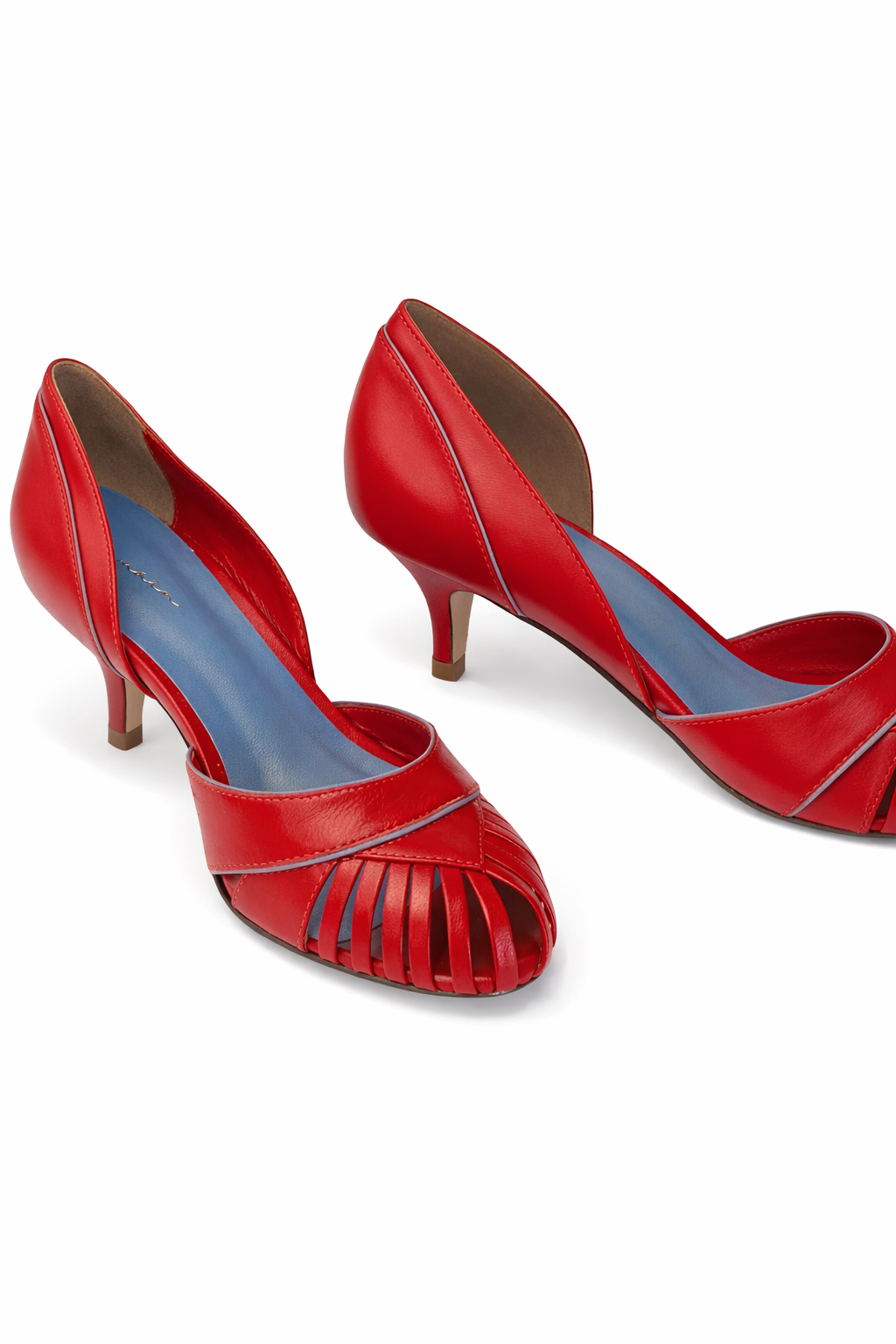 Sapato Lírio Salto Fino Vermelho