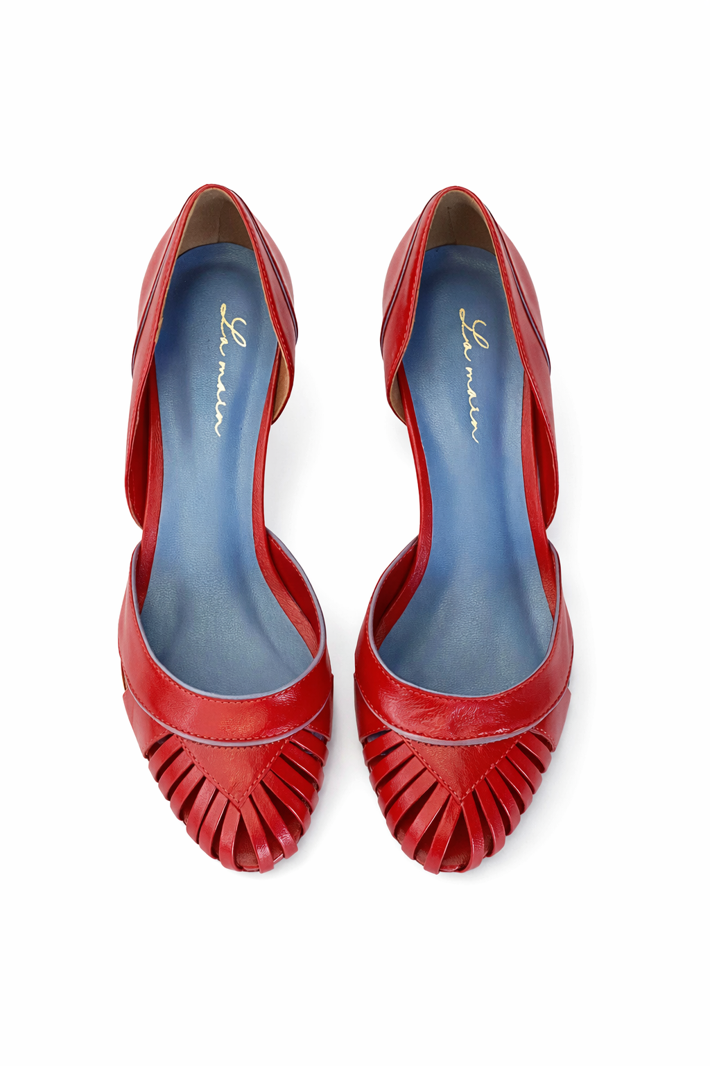 Sapato Lírio Salto Fino Vermelho