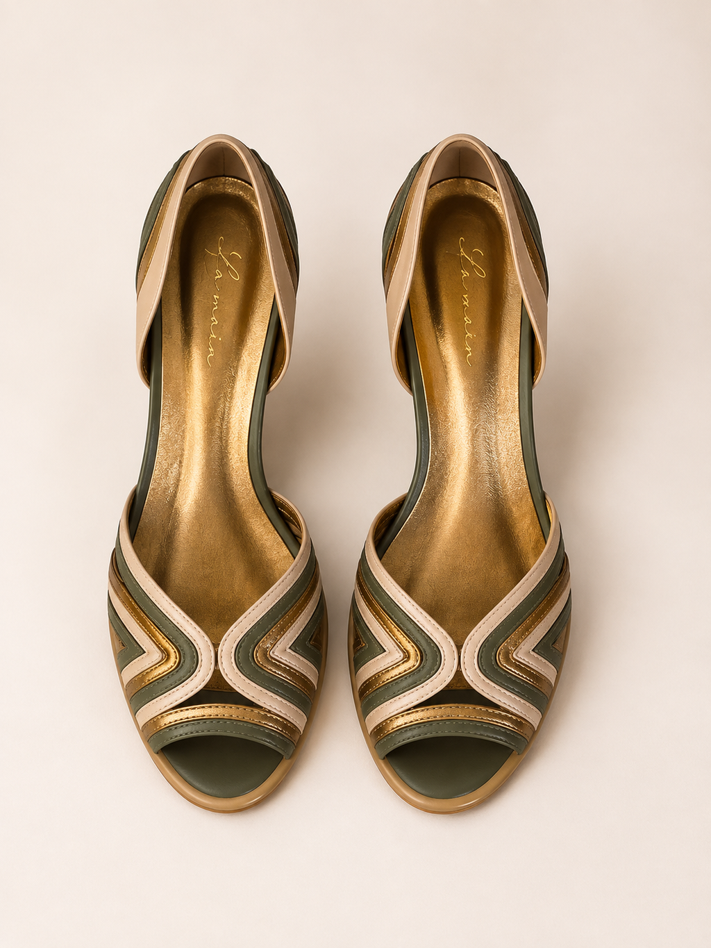 Moss Green Esther Peep Toe