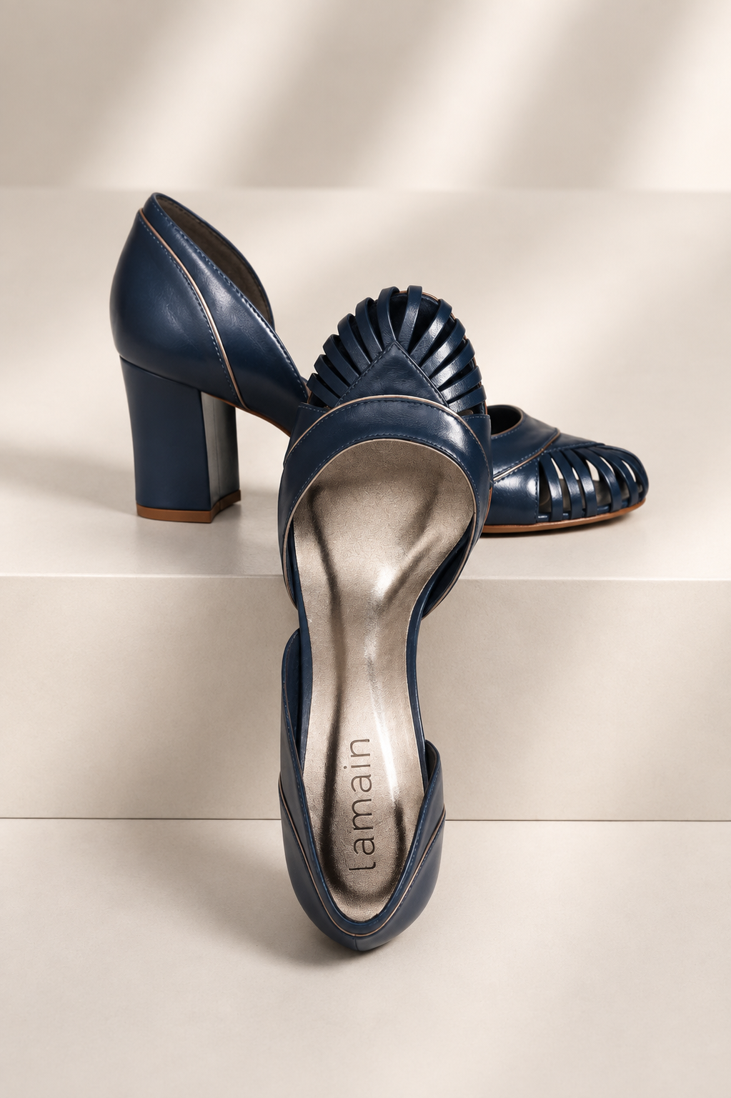 Navy Blue Lily Shoe