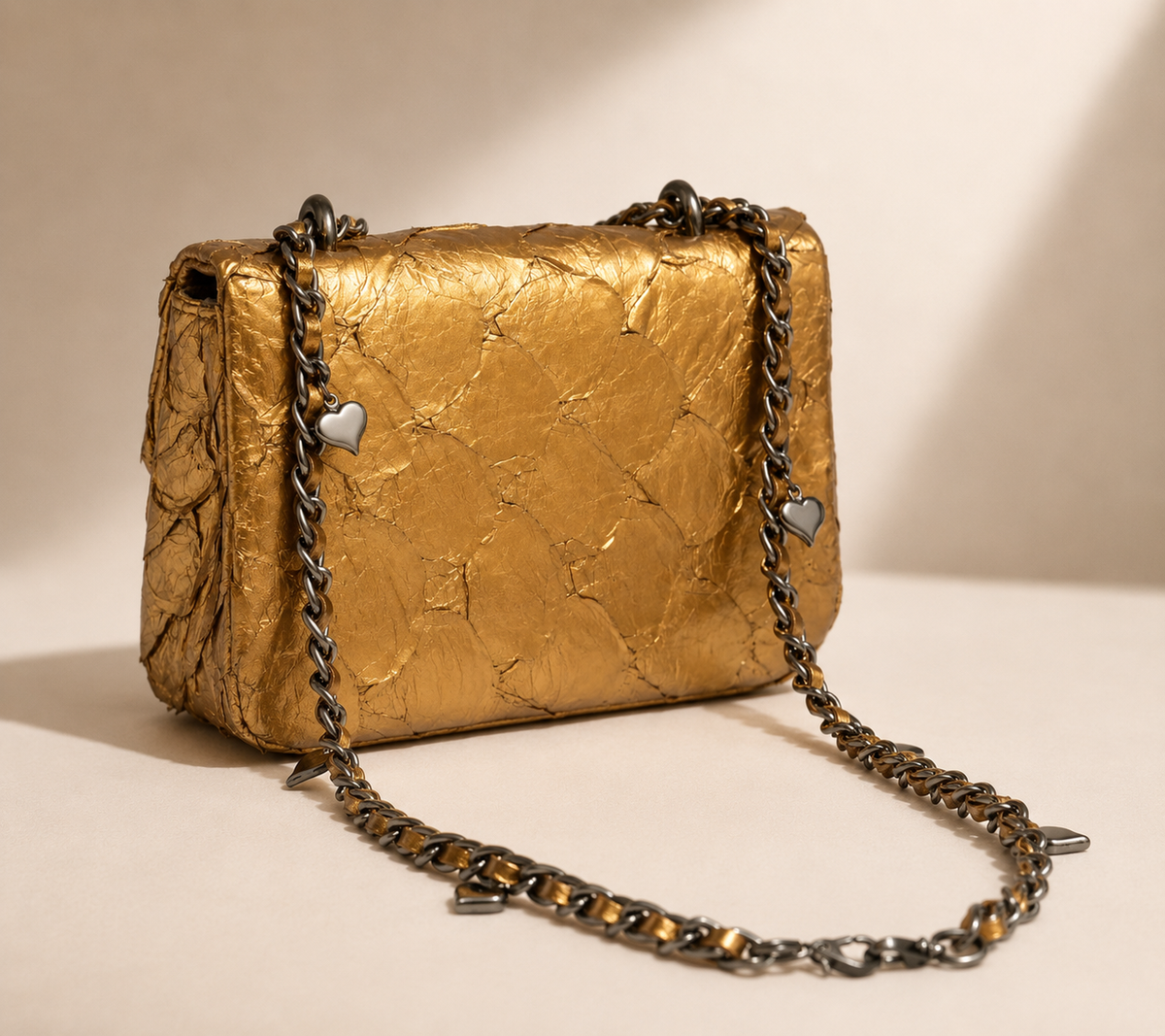 Bolsa Bali Pirarucu Ouro Velho
