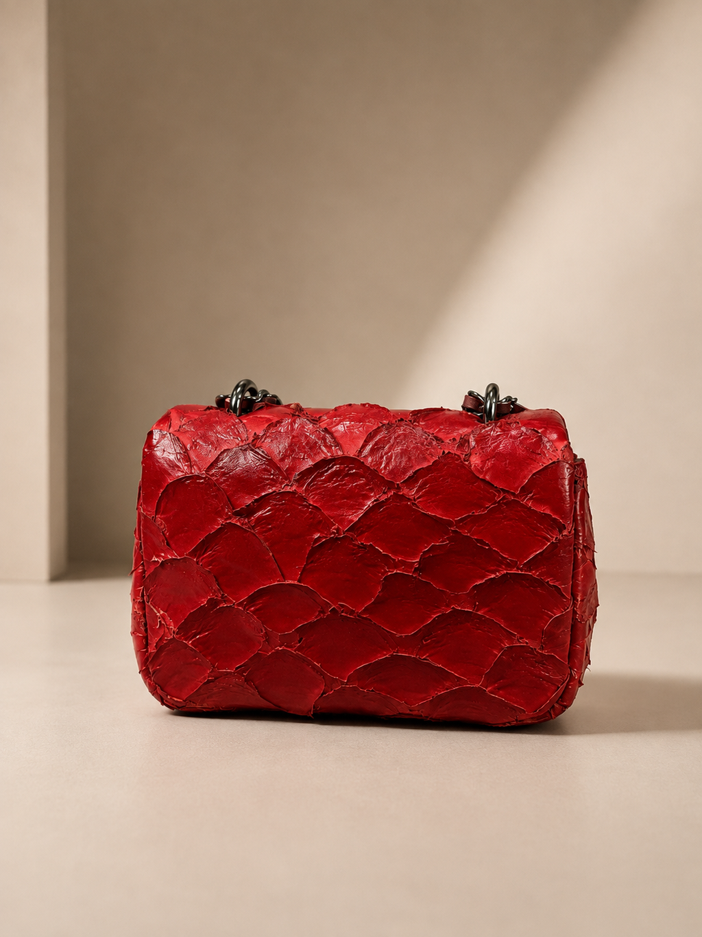 Bolsa Bali Pirarucu Vermelha
