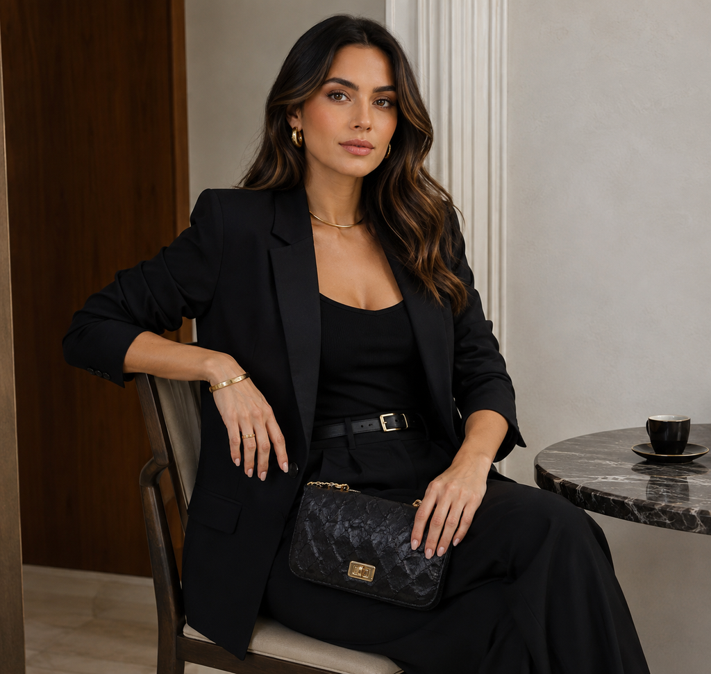 Francis Pirarucu Black Bag