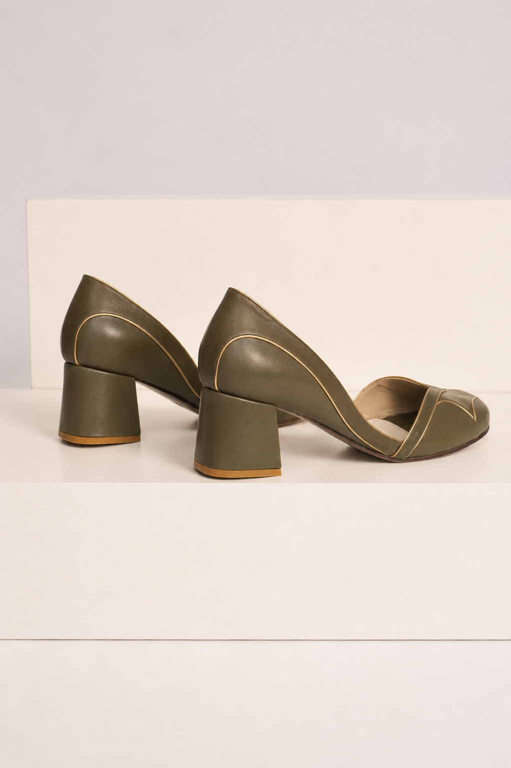 Peep Toe Michele Verde Oliva