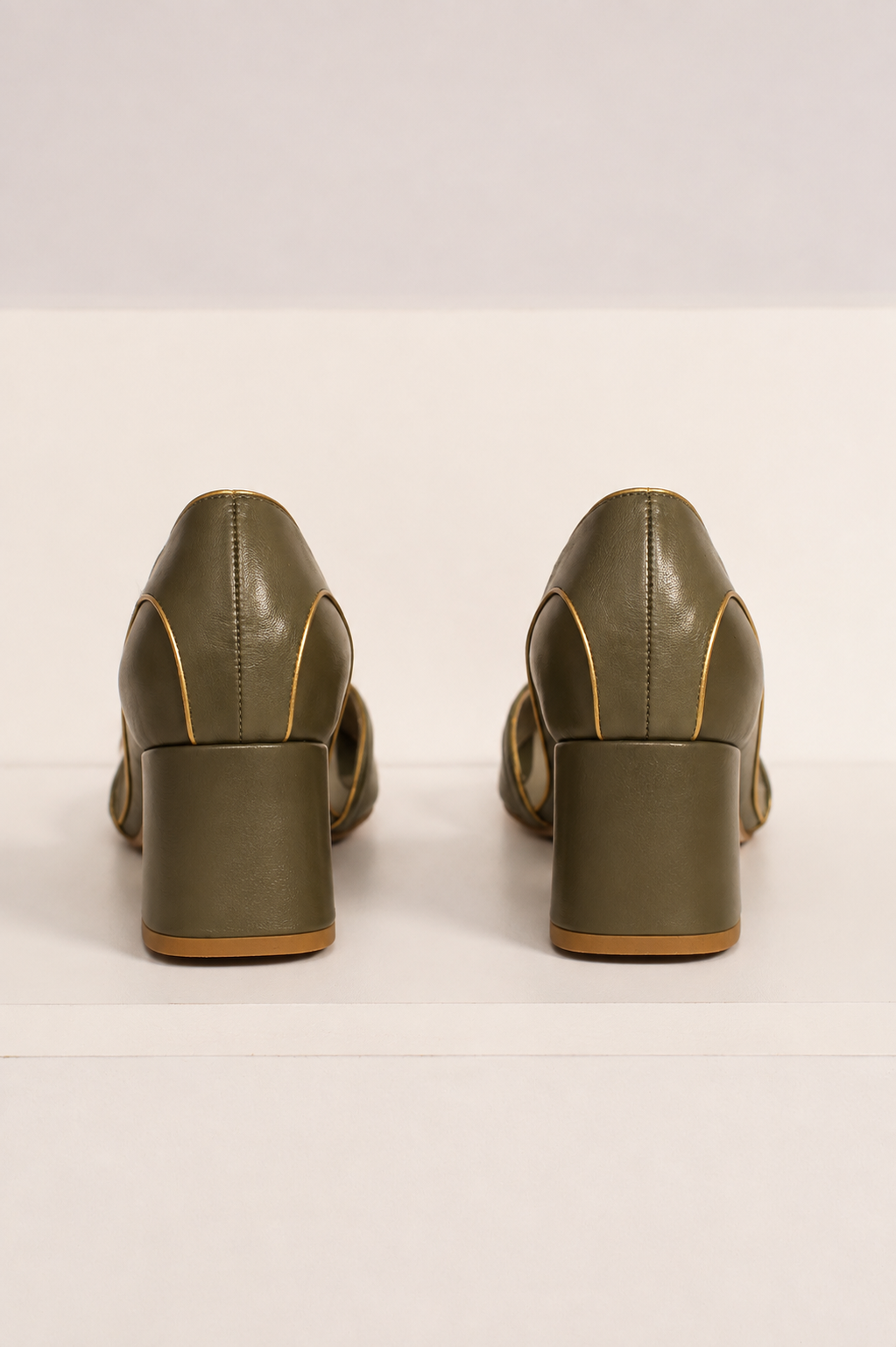 Peep Toe Michele Verde Oliva