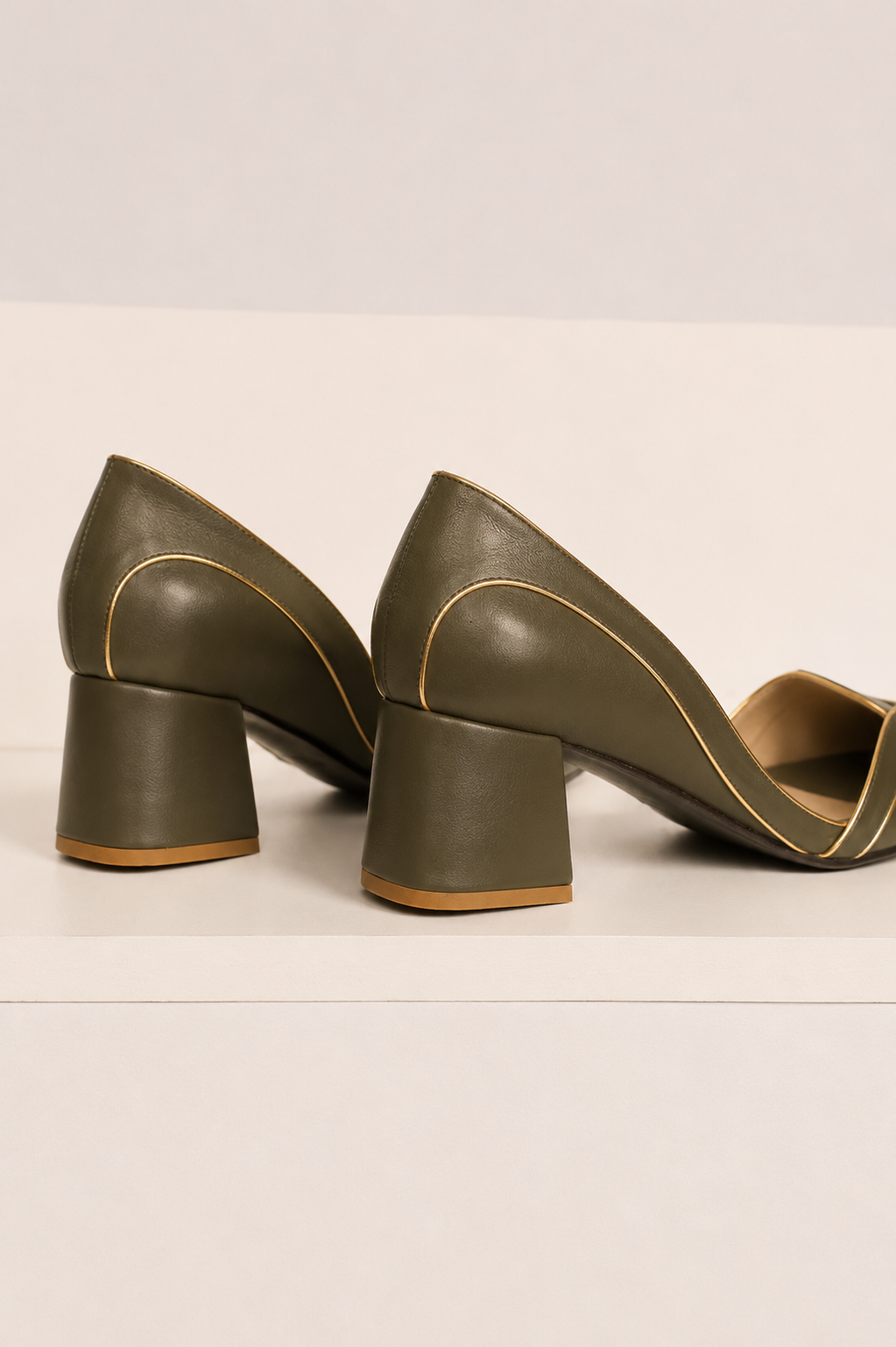 Peep Toe Michele Verde Oliva