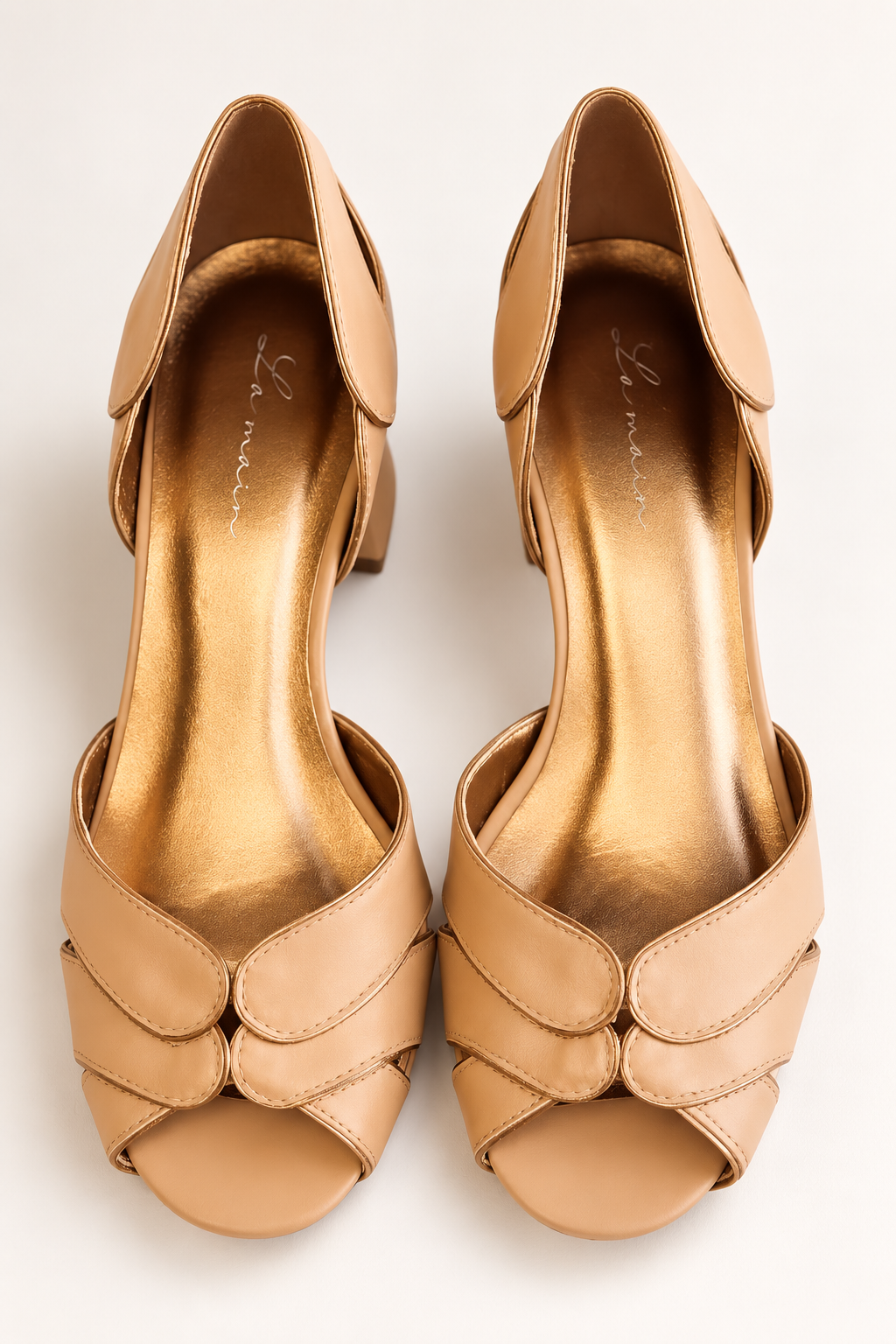 Andrea Nude Peep Toe