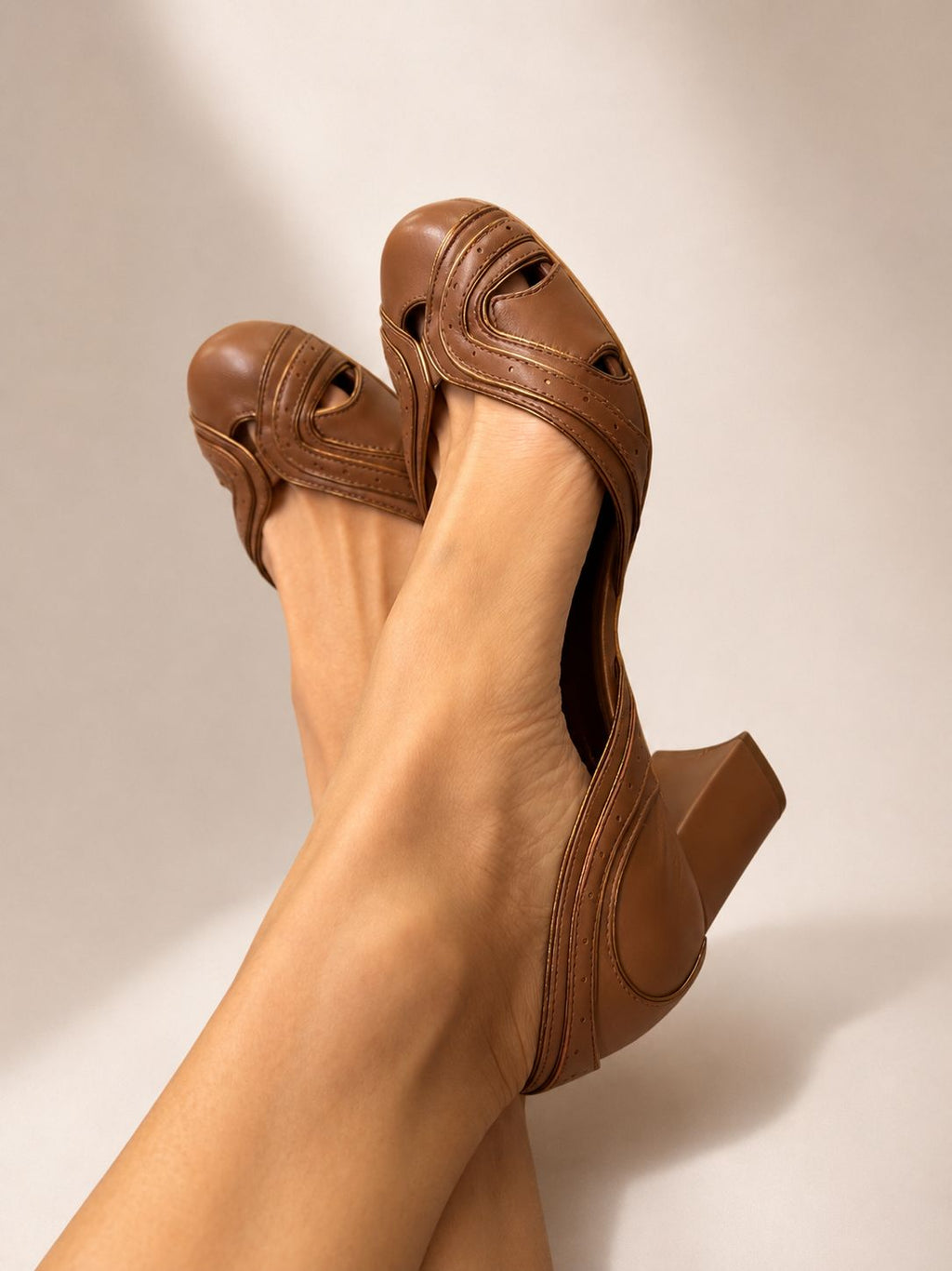 Violet Caramel Shoe
