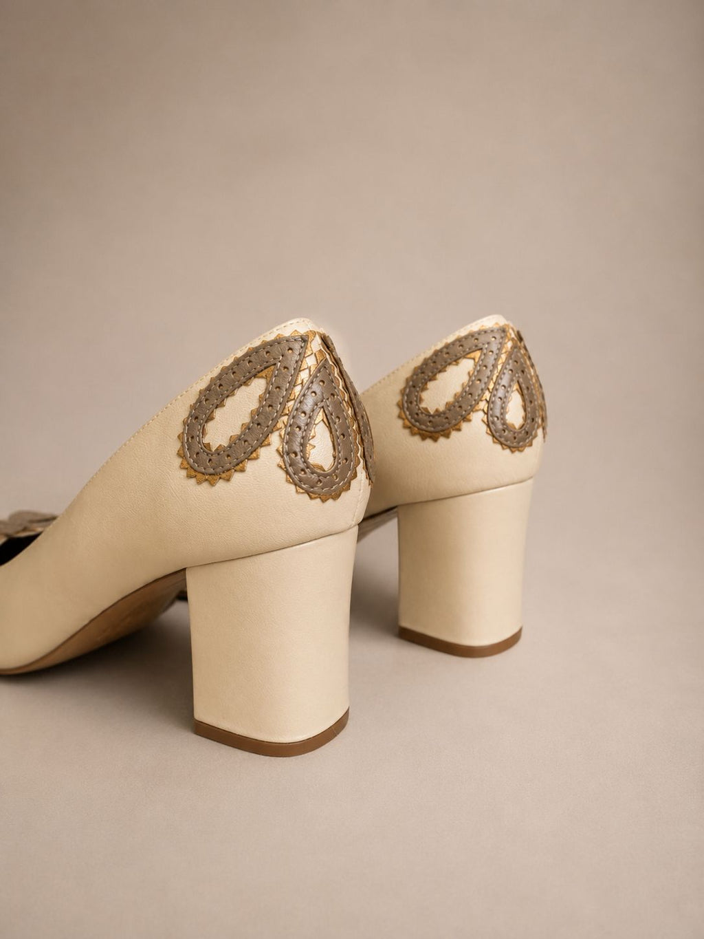 Barbara Beige Papyrus Pumps