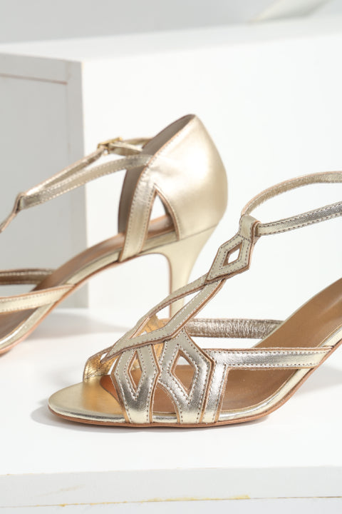 Natasha Light Gold Sandal