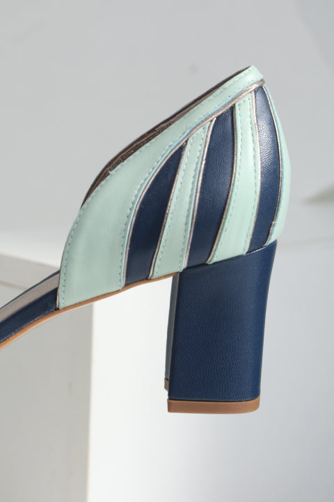 Sapato Amélia Marinho com Verde Água