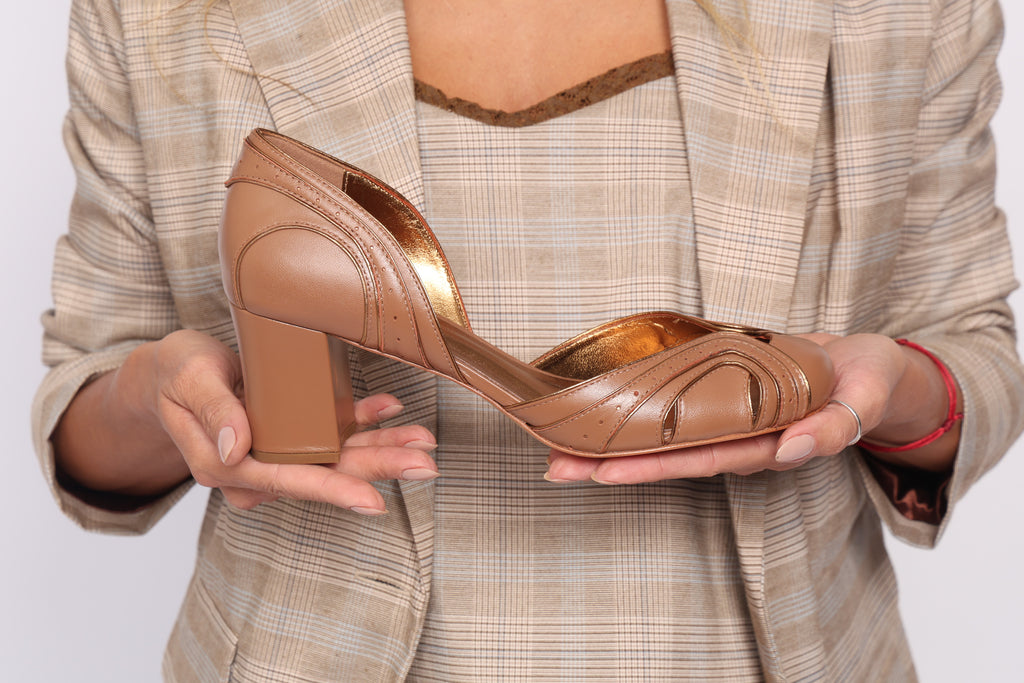 Violet Caramel Shoe