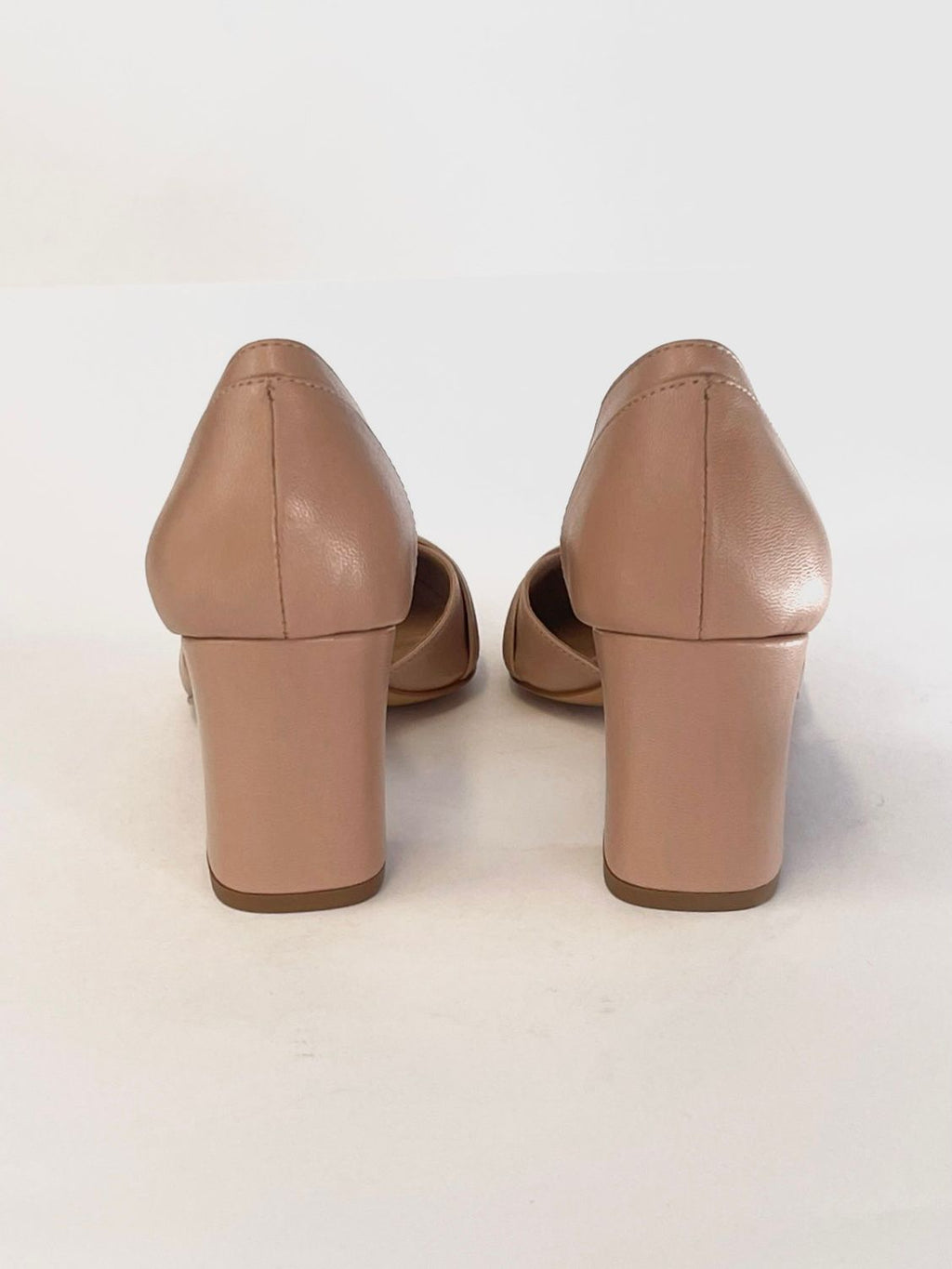 Sapato Paola Nude Rose - salto bloco médio