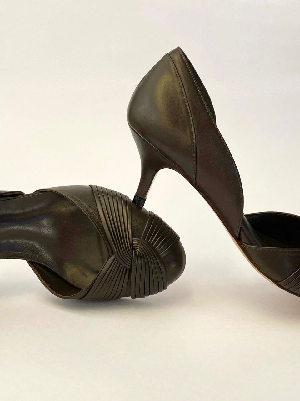 Sapato Paola Salto Fino Café