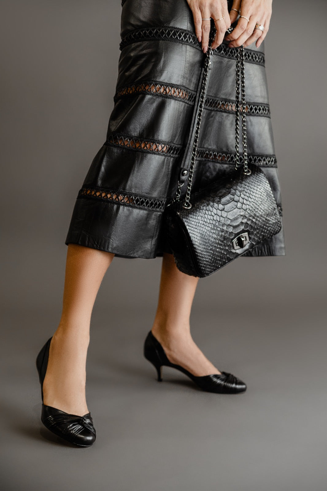 Sapato Paola Salto Fino Preto