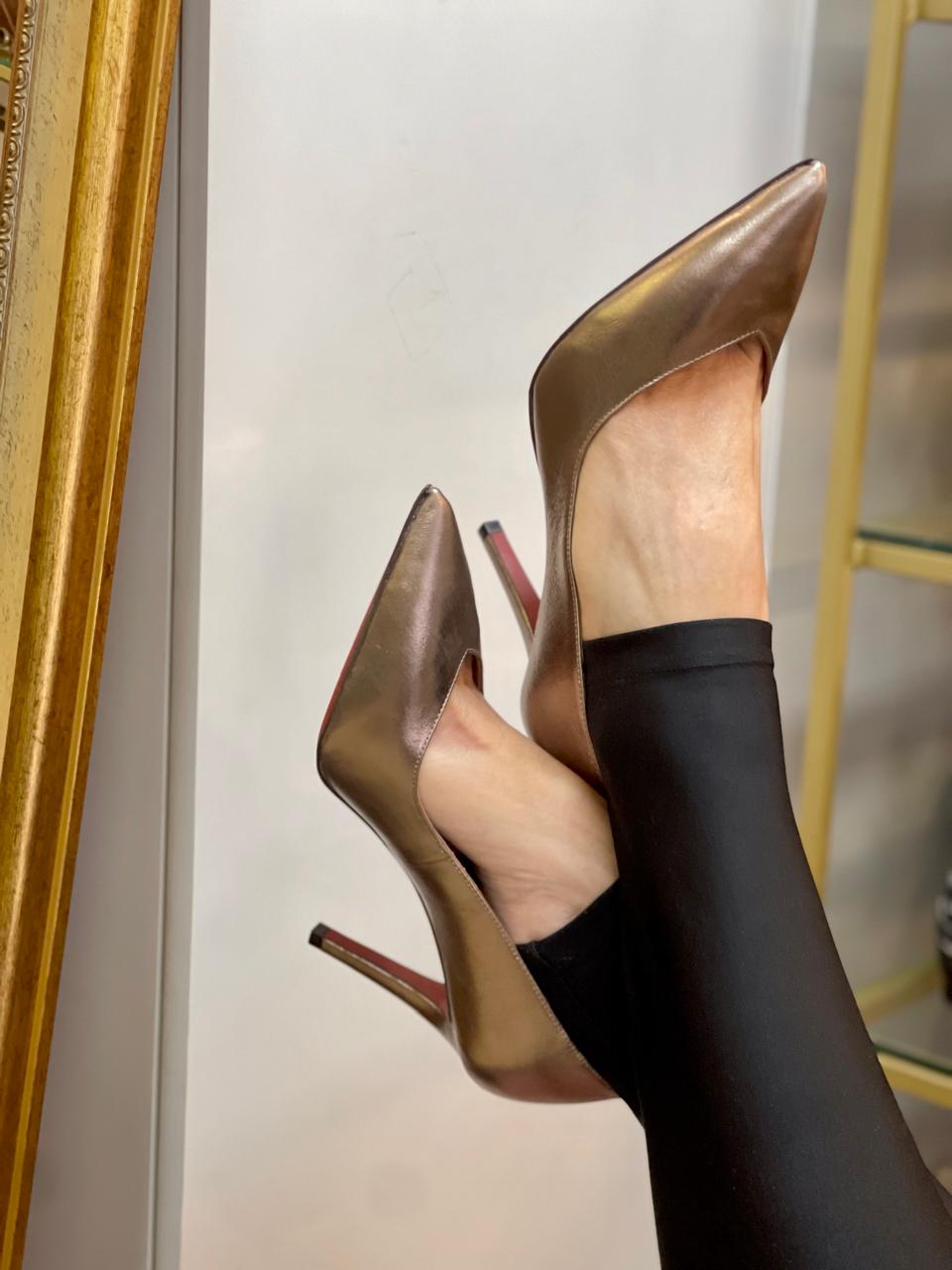 Scarpin Jade Prata Velha
