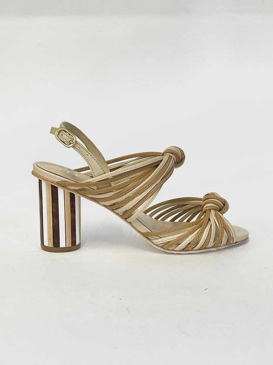 Athena Nude Acrylic Heel Sandal